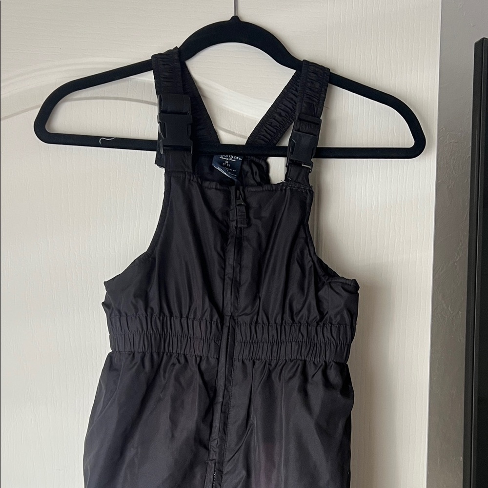 Walmart black all in one ski pant overall age 7-8